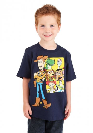 トイ・ストーリー4 Toy Story 4 Woody & Friends Navy T-Shirt ウッディ Tシャツ ネイビー -  ディズニーフィギュア・グッズ通販店舗 ディズニーコレクション