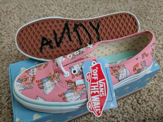 toy story vans pink