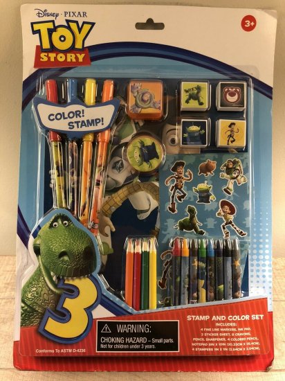 トイストーリー3 Stamp and Color Set 文具セット - ディズニーフィギュア・グッズ通販店舗 ディズニーコレクション