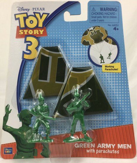 トイストーリー3 Green Army Men with Parachutes グリーンアーミー