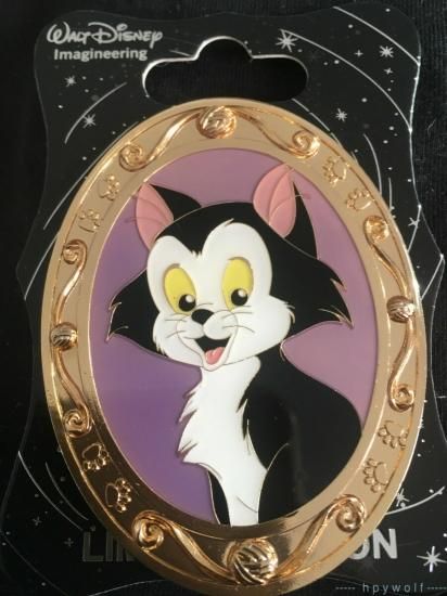 WDI Disney フィガロ ポートレート 額縁 ピン FIGARO Cat Portraits