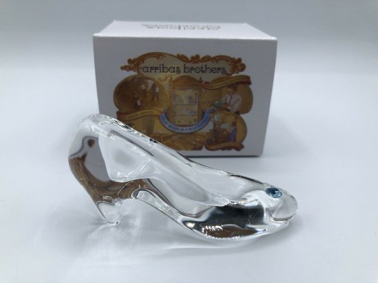 アリバスブラザーズ Disney Arribas シンデレラ ガラスの靴 ミニサイズ 3月誕生石付き CINDERELLA BIRTHSTONE  Mini Glass Slipper - ディズニーフィギュア・グッズ通販店舗 ディズニーコレクション