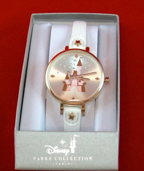 時計 腕時計 ディズニー シンデレラ城 レザーウォッチ Walt Disney World Parks Collection -  ディズニーフィギュア・グッズ通販店舗 ディズニーコレクション
