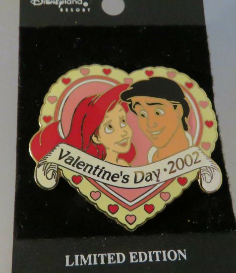 Disney Valentines Day リトル・マーメイド アリエル エリック王子 ピン 2002年 Ariel and Eric Heart  LE Pin - ディズニーフィギュア・グッズ通販店舗 ディズニーコレクション