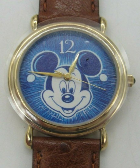 腕時計 ディズニーアーティストウォッチ ミッキーマウス レザーウォッチ Disney Artist Watch Mickey Mouse Blue  Face by Charles Landholm - ディズニーフィギュア・グッズ通販店舗 ディズニーコレクション