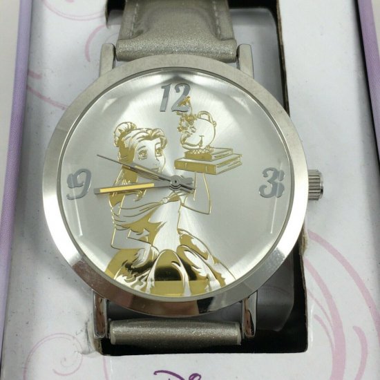 時計 腕時計 ディズニー 美女と野獣 ベル ポット夫人 ウォッチ Belle Beauty & The Beast Analog Watch  Collectible Tin - ディズニーフィギュア・グッズ通販店舗 ディズニーコレクション