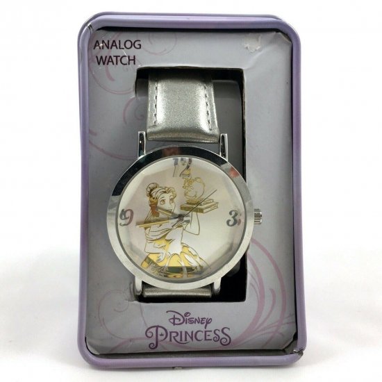 時計 腕時計 ディズニー 美女と野獣 ベル ポット夫人 ウォッチ Belle Beauty & The Beast Analog Watch  Collectible Tin - ディズニーフィギュア・グッズ通販店舗 ディズニーコレクション