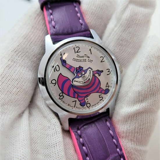 時計 腕時計 ディズニー 不思議の国のアリス Seiko チェシャ猫 ウォッチ CHESHIRE CAT 60's Japan Only Seiko  WATCH - ディズニーフィギュア・グッズ通販店舗 ディズニーコレクション