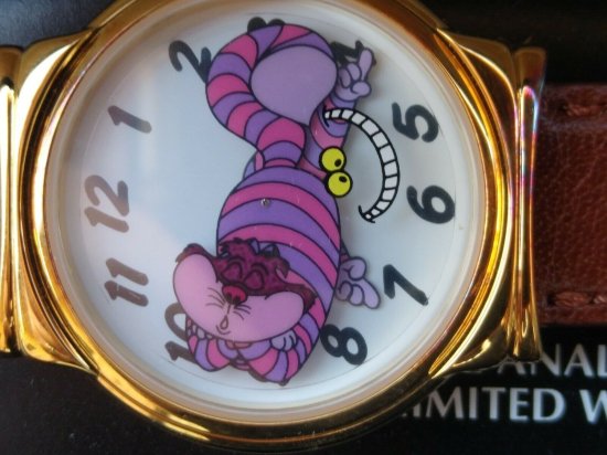 時計 腕時計 ディズニー 不思議の国のアリス チェシャ猫 ウォッチ