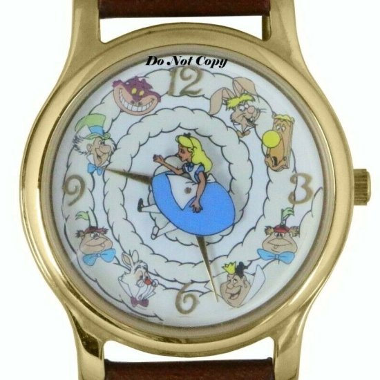 腕時計 ディズニー 不思議の国のアリス 45周年 レザーウォッチ Alice In Wonderland and Friends Animated  Watch - ディズニーフィギュア・グッズ通販店舗 ディズニーコレクション