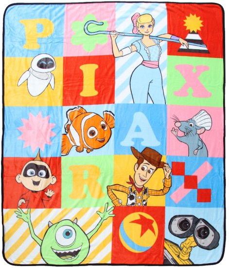 ディズニー ピクサー トイ・ストーリー ニモ 毛布 Disney Pixar Character Quilt Pattern Silk Touch  Throw Blanket 50