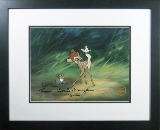 ディズニー セル画 バンビ とんすけ Bambi Thumper Sericel Signed Original Voice Bambi &  Thumper 1942 - ディズニーフィギュア・グッズ通販店舗 ディズニーコレクション