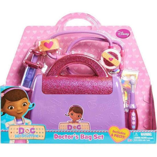 ドックはおもちゃドクター ドクターズバッグ セット パープル Doc McStuffins Doctor's Bag Set 6 Pieces  Pretend Play Toy Hospital - ディズニーフィギュア・グッズ通販店舗 ディズニーコレクション