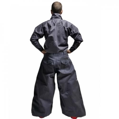 丸源】 手甲シャツ 8000番 クロムラサキ - 高級鳶服・鳶装束【丸源