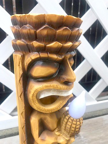 65%OFF【送料無料】 ハワイ ティキ ランプ Hawaii 照明 - フロアスタンド