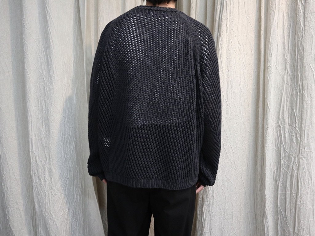 Unused 3G CRUE NECK MESH KNIT - ニット