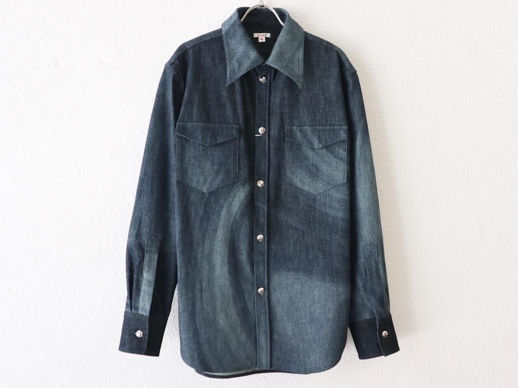 masu マーブルデニムシャツ MARBLE DENIM SHIRT\nMASU | eclipseseal.com