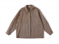 <img class='new_mark_img1' src='https://img.shop-pro.jp/img/new/icons20.gif' style='border:none;display:inline;margin:0px;padding:0px;width:auto;' />MY / WOOL LINEN OVERSIZED SHIRT