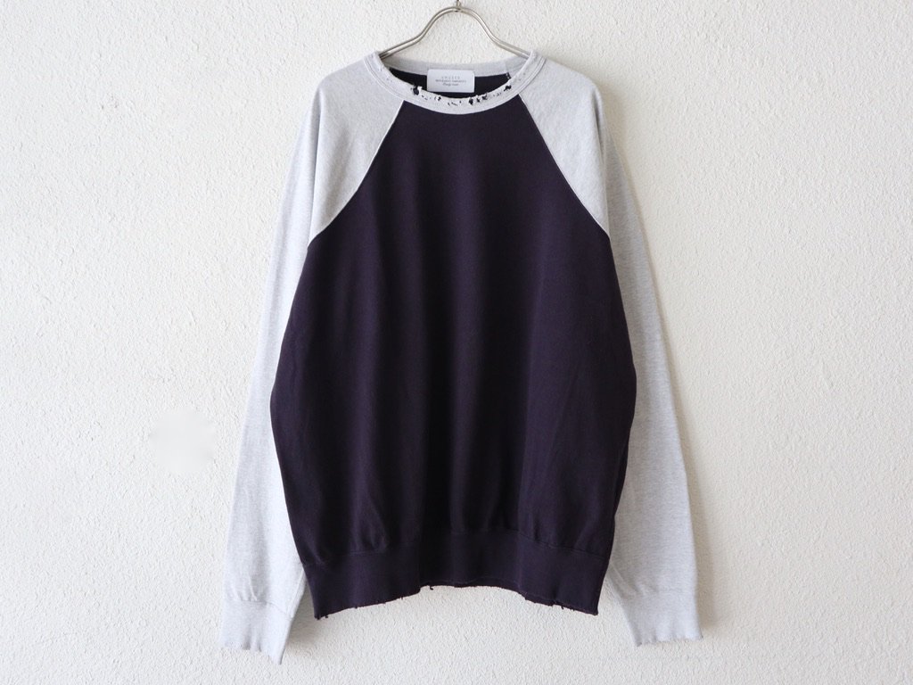 22ss unused 2tone Damage Raglan スウェットメンズ - スウェット