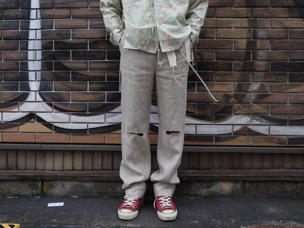 Midorikawa ミドリカワ 19SS LINEN TROUSER PANT