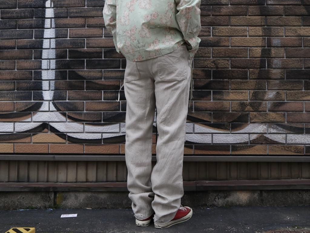 2022新作 Pre Autumn MIDORIKAWA 20ss LINEN PANT | reumareica.com