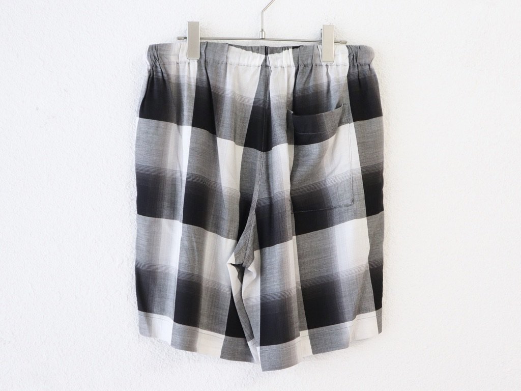 UNUSED UW1017 Ombre check shorts 数量は多 - パンツ