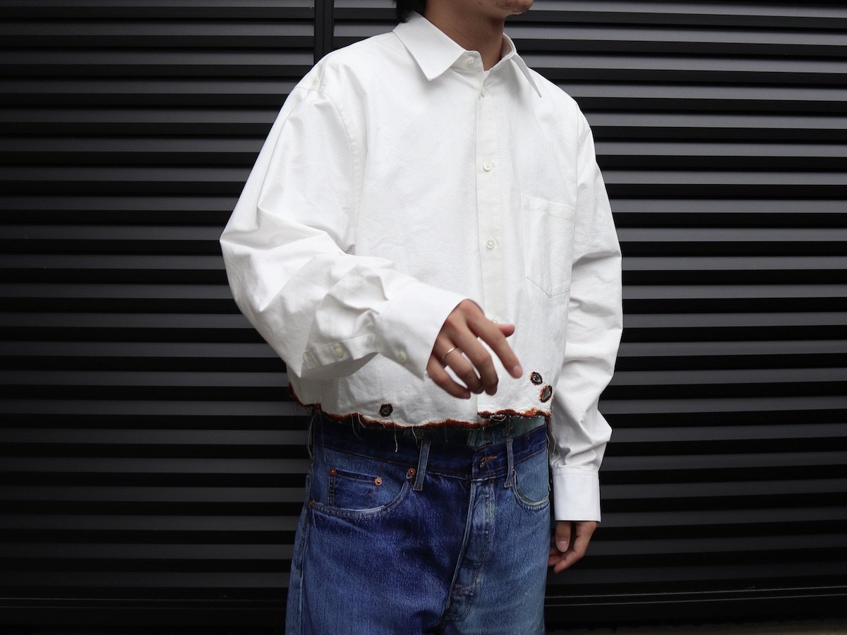 doublet 22aw burning embroidery shirt | www.causus.be