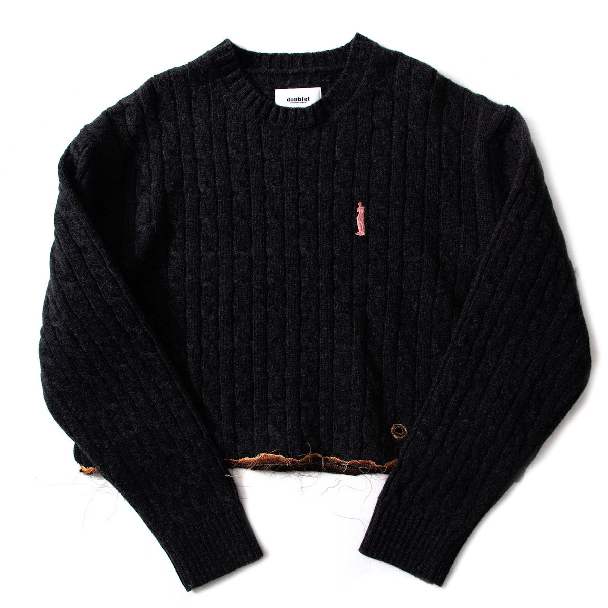 doublet BURNING EMBROIDERY KINT PULLOVER