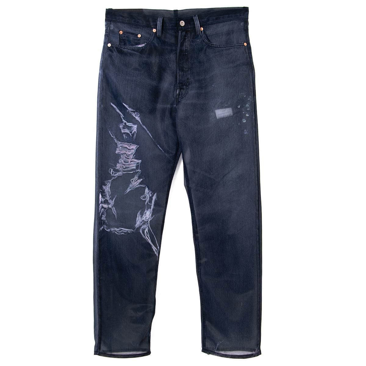 パンツ doublet (PHOTO PRINT PANTS) doublet / SEE-THROUGH PHOTO PRINT DENIM PANTS-doubletの通販EQUAL
