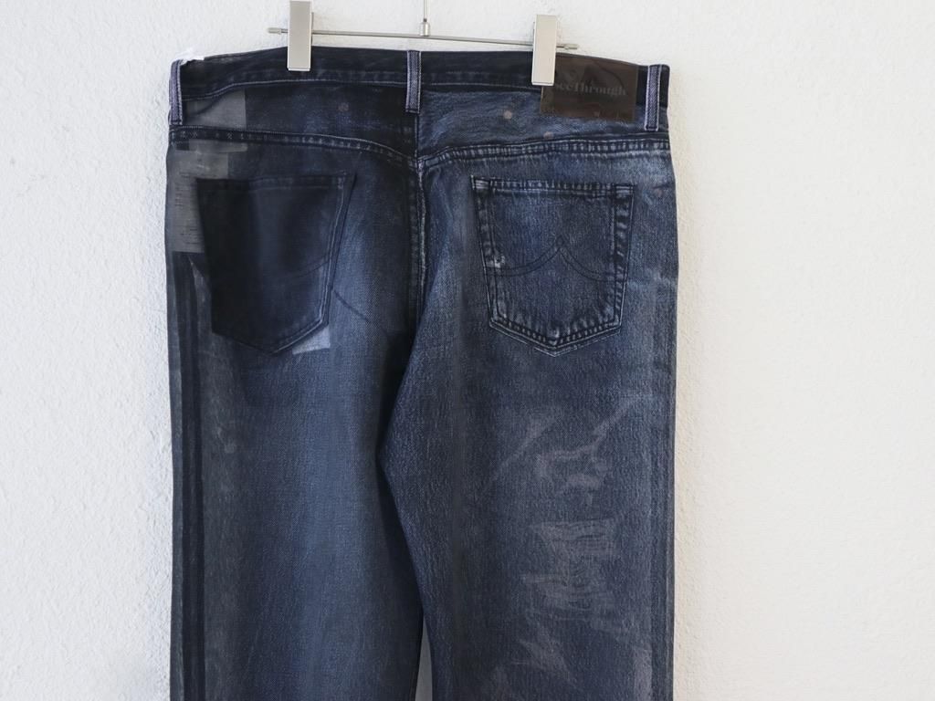 パンツ doublet (PHOTO PRINT PANTS) doublet / SEE-THROUGH PHOTO PRINT DENIM PANTS-doubletの通販EQUAL