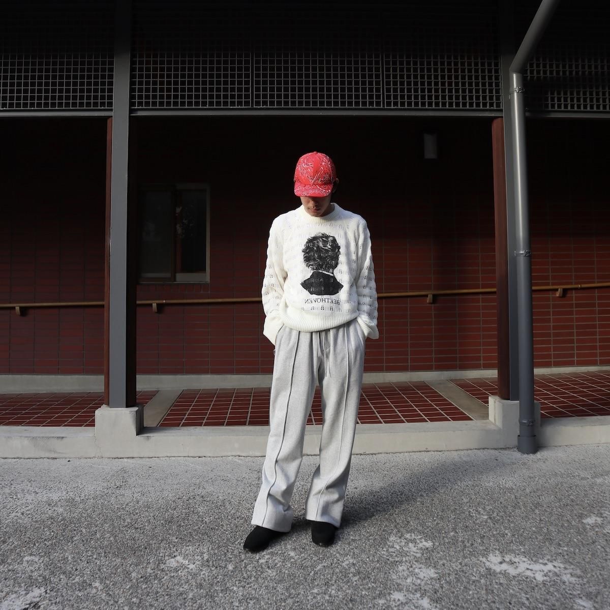 MASU REVERSE BEETHOVEN SWEATER(WHITE) 48 - ニット/セーター