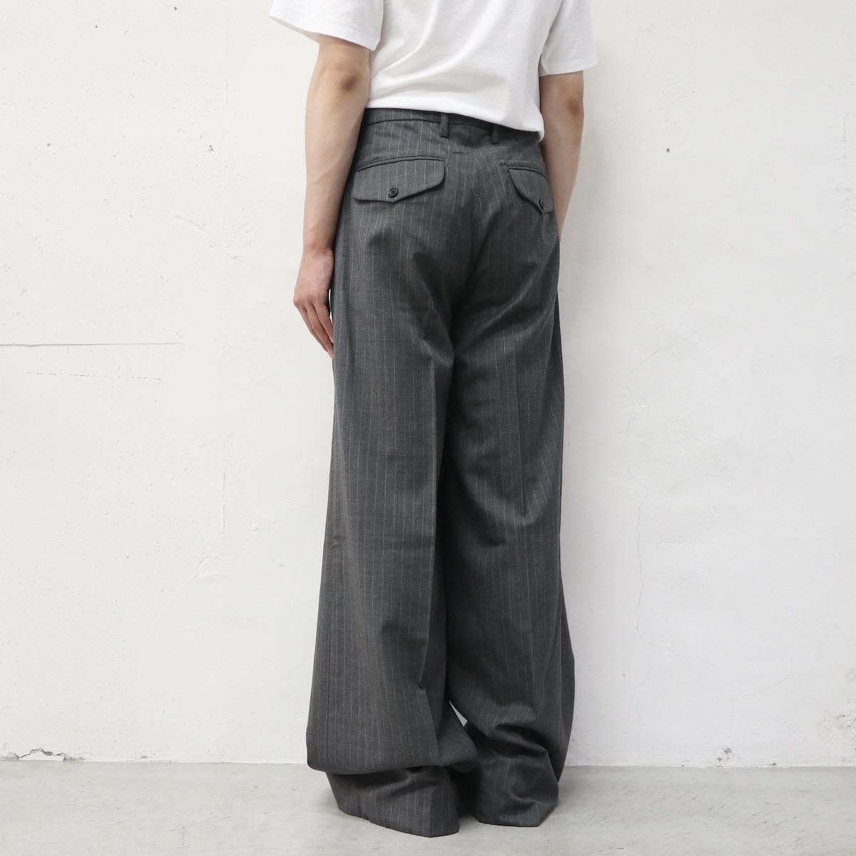 MASU 22AW future wide trousers 46 (GRAY)