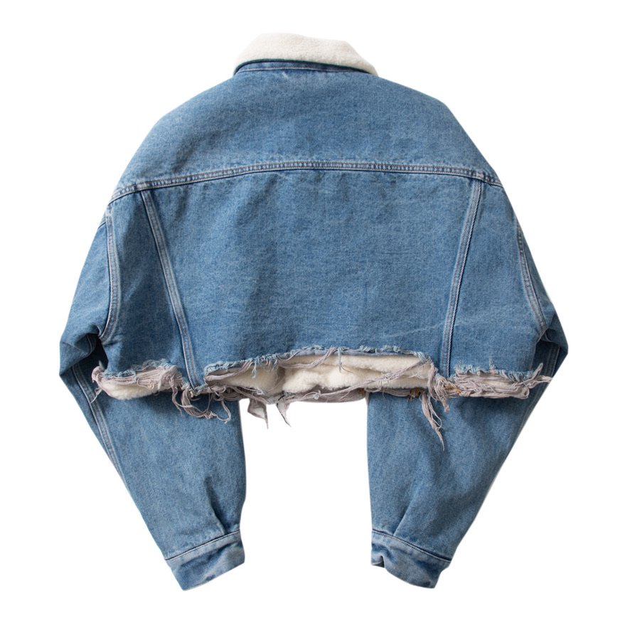 doublet / RECYCLE DENIM CUT-OFF BOA JACKET-doubletの通販EQUAL