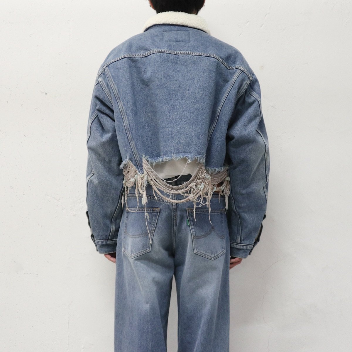 doublet / RECYCLE DENIM CUT-OFF BOA JACKET-doubletの通販EQUAL