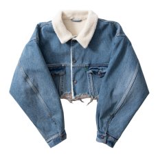 doublet / RECYCLE DENIM CUT-OFF BOA JACKET<img class='new_mark_img2' src='https://img.shop-pro.jp/img/new/icons47.gif' style='border:none;display:inline;margin:0px;padding:0px;width:auto;' />