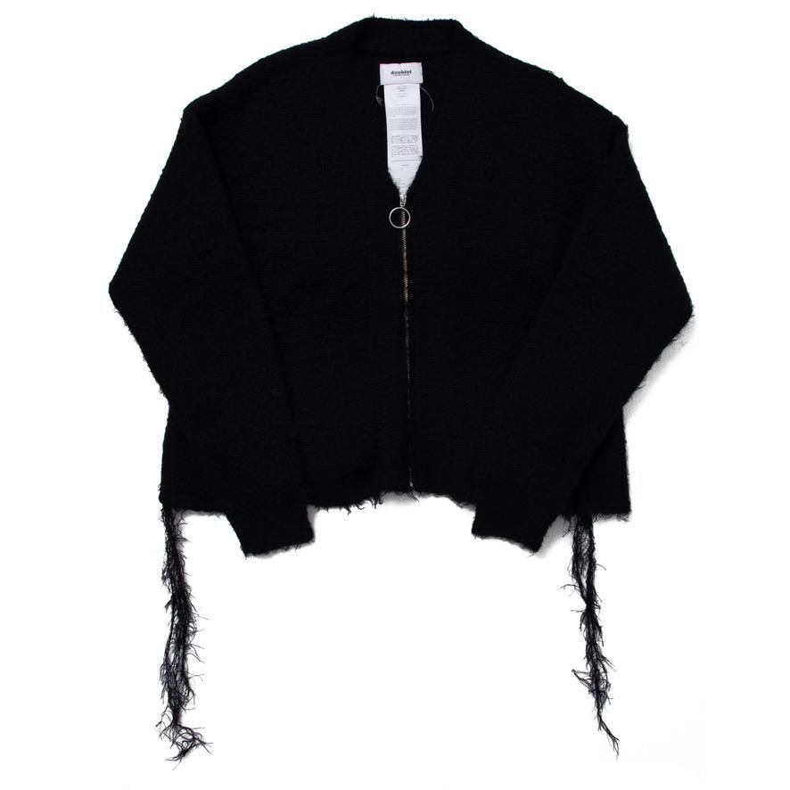 doublet / ZIP UP FUR YARN CARDIGANファッション