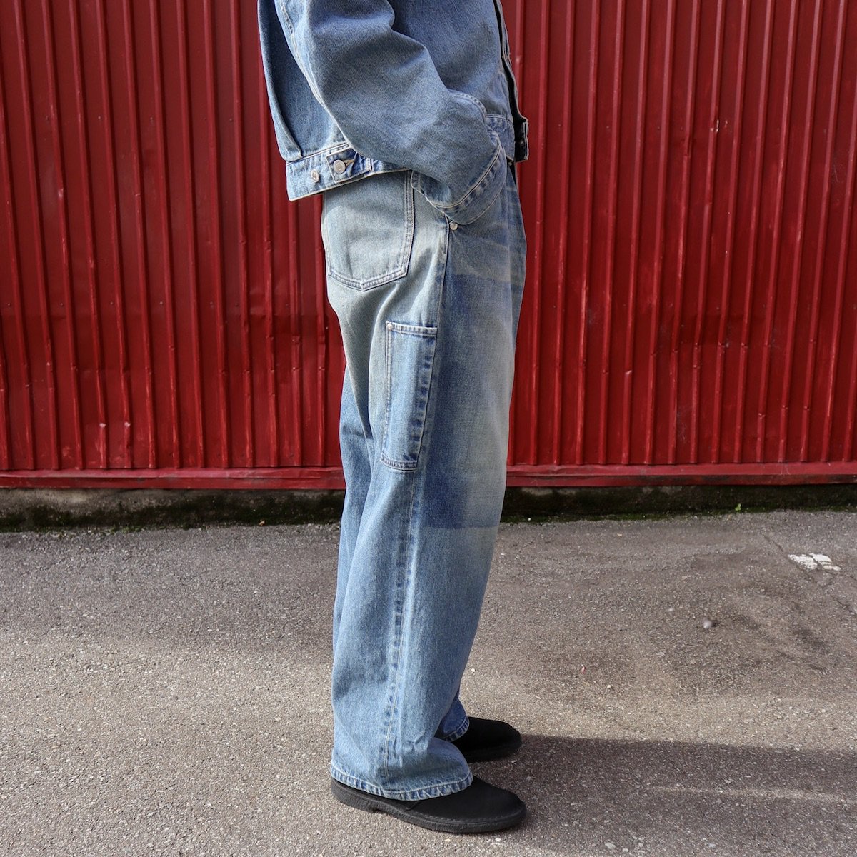 極細繊維クロス URU 22aw PAINTER PANTS TYPE B デニム - 通販 - www