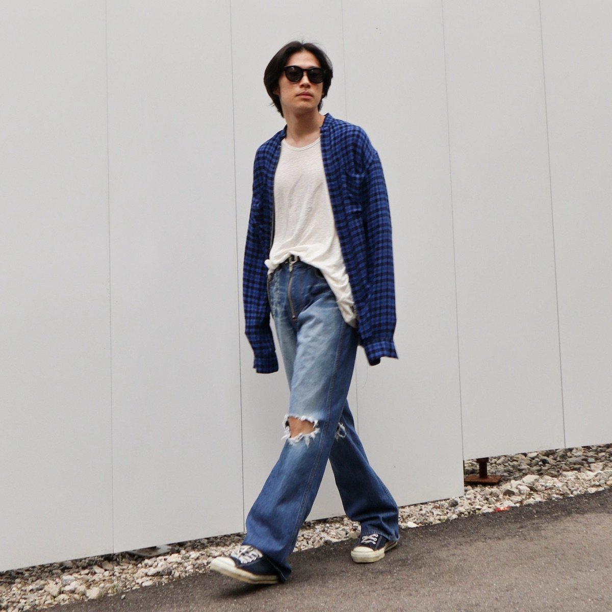 MASU / ZIP-UP PLAID SHIRT-MASUの通販EQUAL