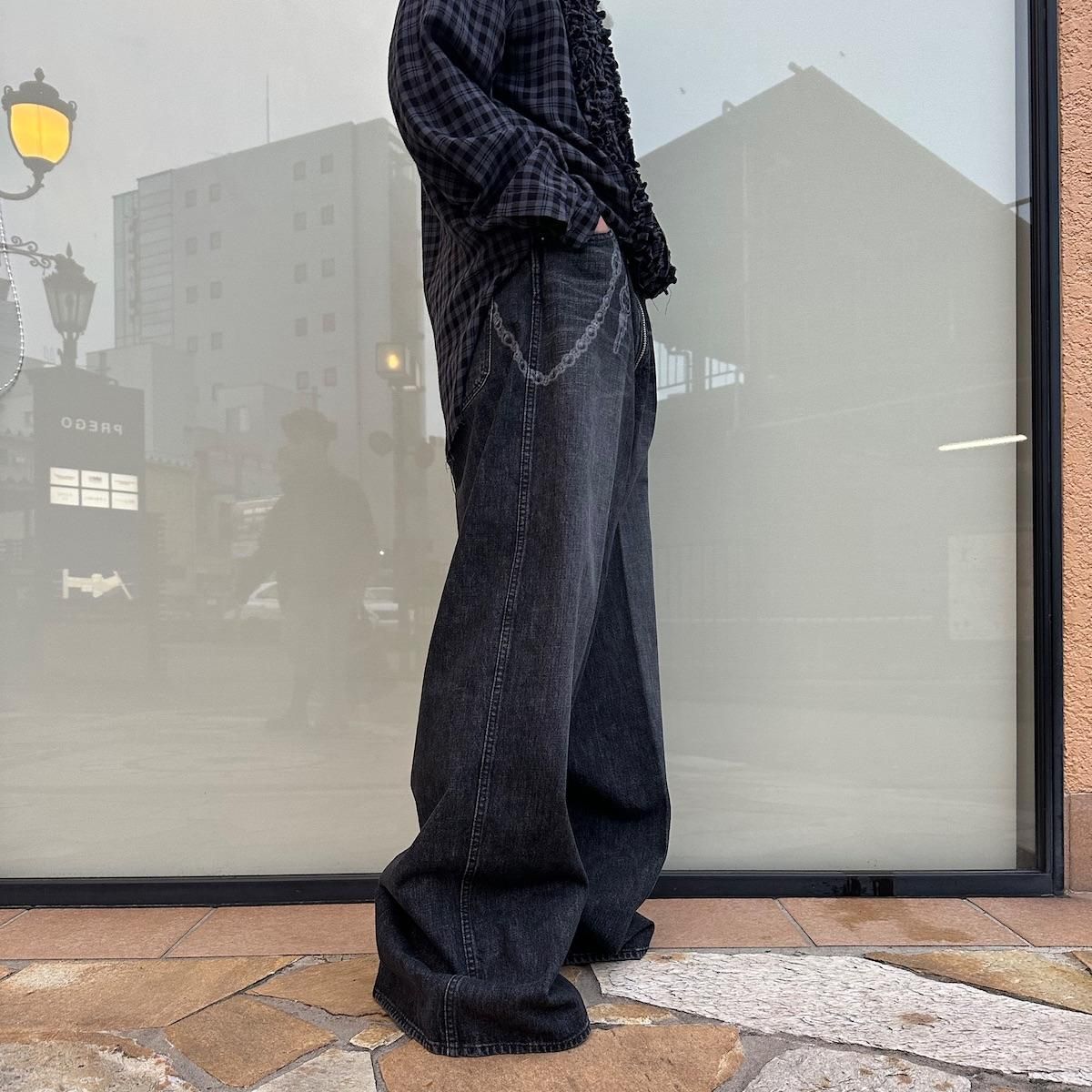 46ウエストMASU 22aw BAGGY FIT JEANS(WALLET CHAIN) - デニム/ジーンズ