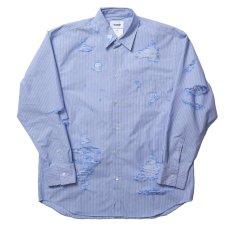 <img class='new_mark_img1' src='https://img.shop-pro.jp/img/new/icons14.gif' style='border:none;display:inline;margin:0px;padding:0px;width:auto;' />doublet / DESTROYED STRIPE SHIRT