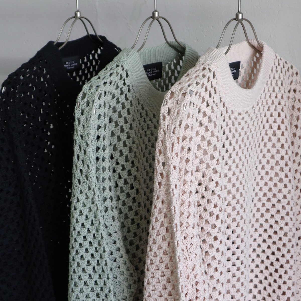 UNUSED / Crochet crewneck sweater-UNUSEDの通販EQUAL