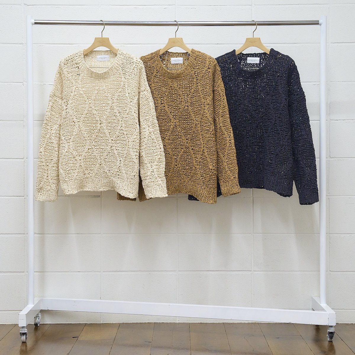 UNUSED / Gourd pattern hand-knitted crewneck sweater-UNUSED(アン ...