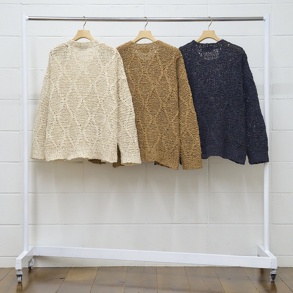 UNUSED / Gourd pattern hand-knitted crewneck sweater-UNUSED(アン 