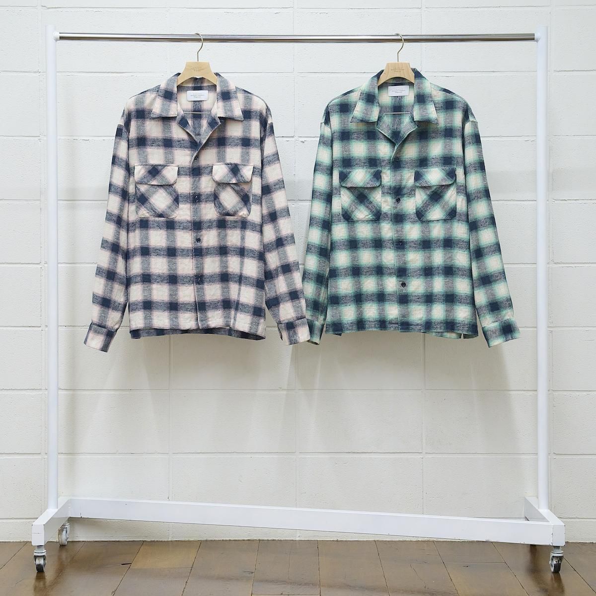 UNUSED Ombre check shrit - シャツ