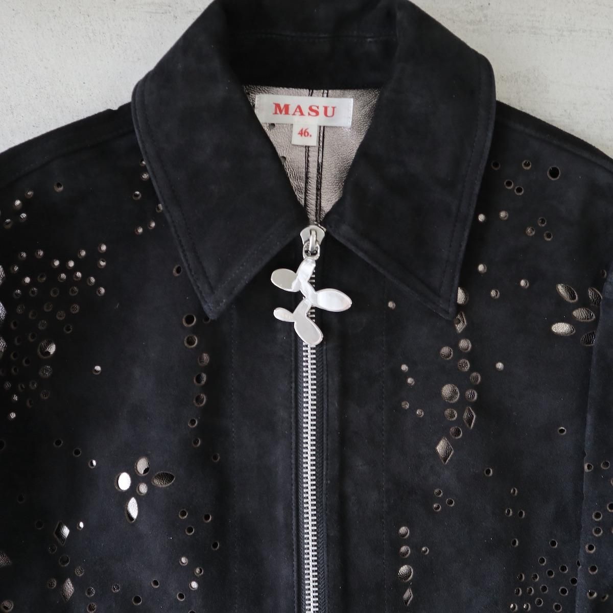 MASU Flower Cut Leather Blouson 48 - ブルゾン