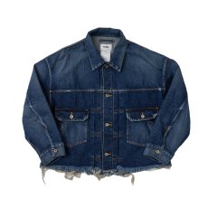 <img class='new_mark_img1' src='https://img.shop-pro.jp/img/new/icons14.gif' style='border:none;display:inline;margin:0px;padding:0px;width:auto;' />doublet / CUT OFF OVERSIZED DENIM JACKET