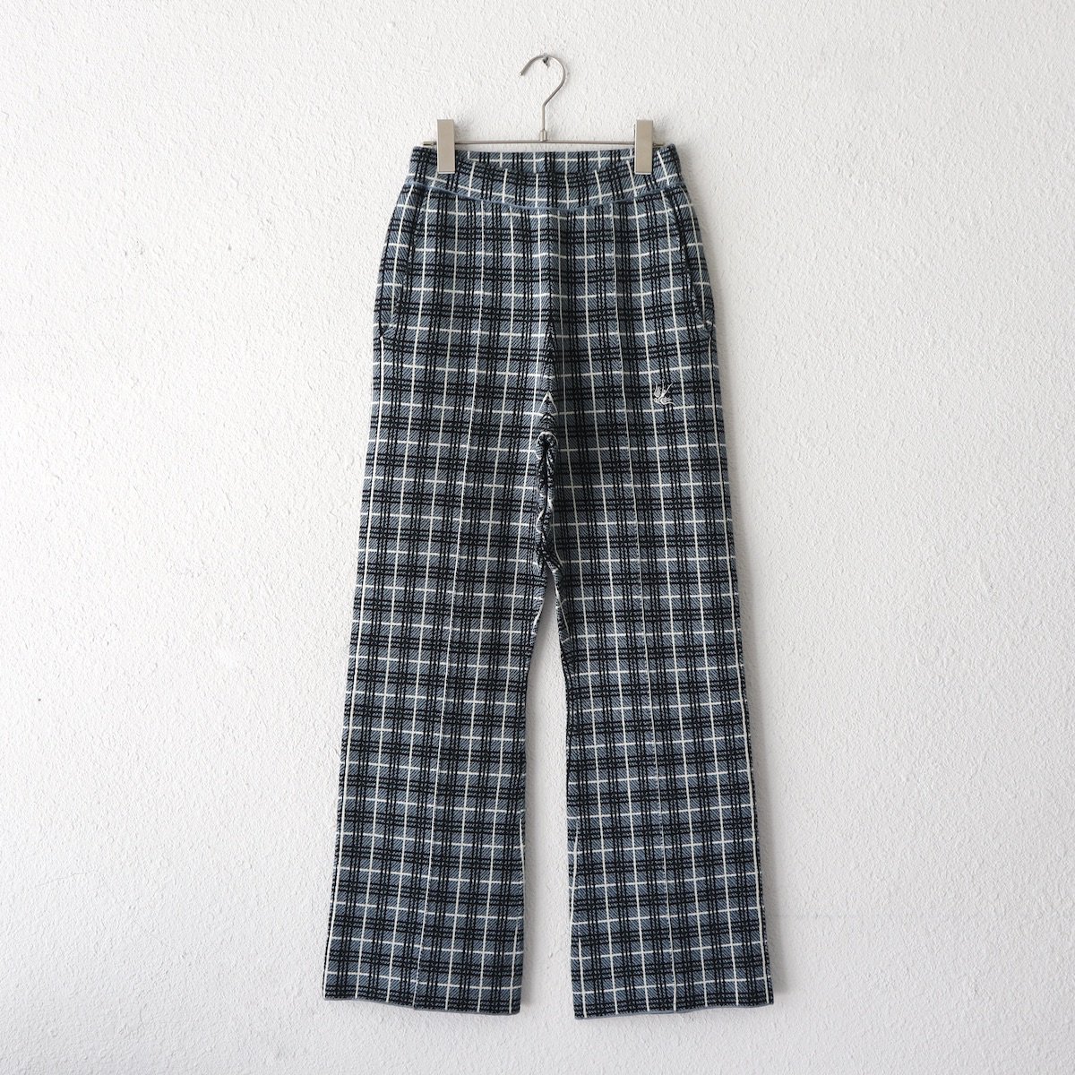 RHODOLIRION / DRAWSTRING FLARE SLACKS - DOUBLE JERSEY  PLAID-RHODOLIRION(ロドリリオン)の通販EQUAL