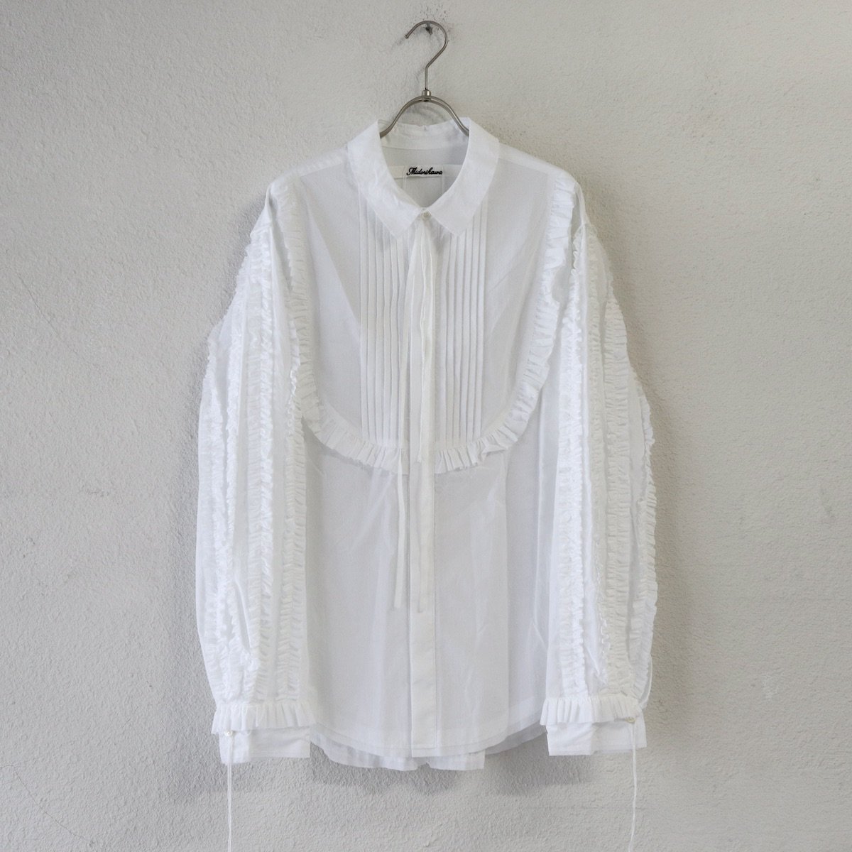 midorikawa「silk wool belted vest」