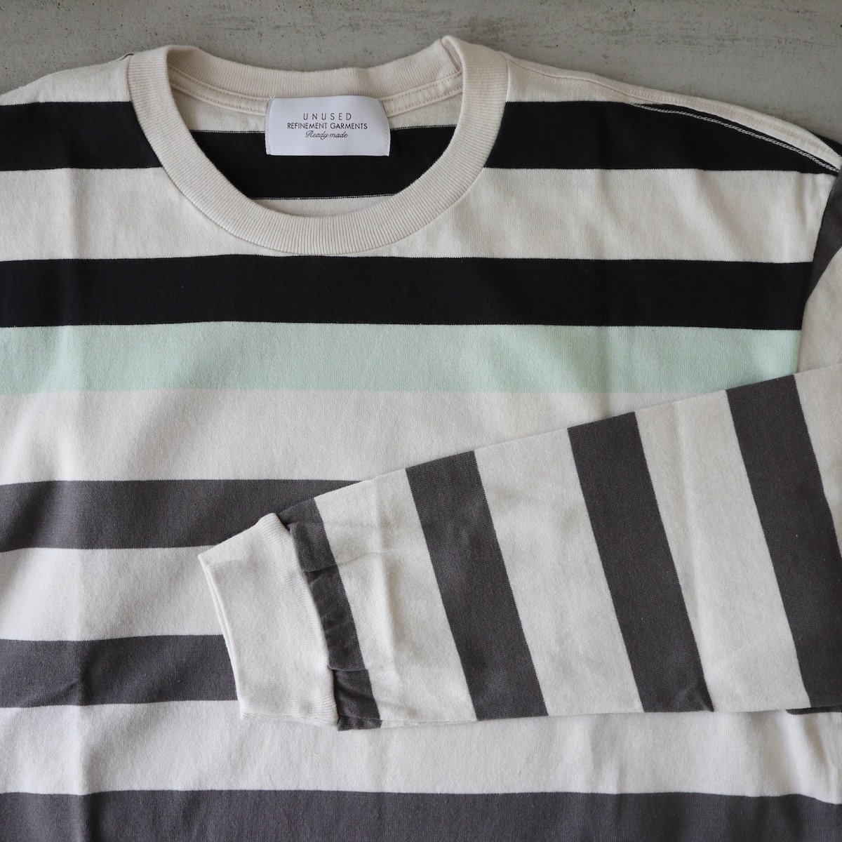 UNUSED Womens / Long-sleeve border T-shirt-UNUSEDの通販EQUAL