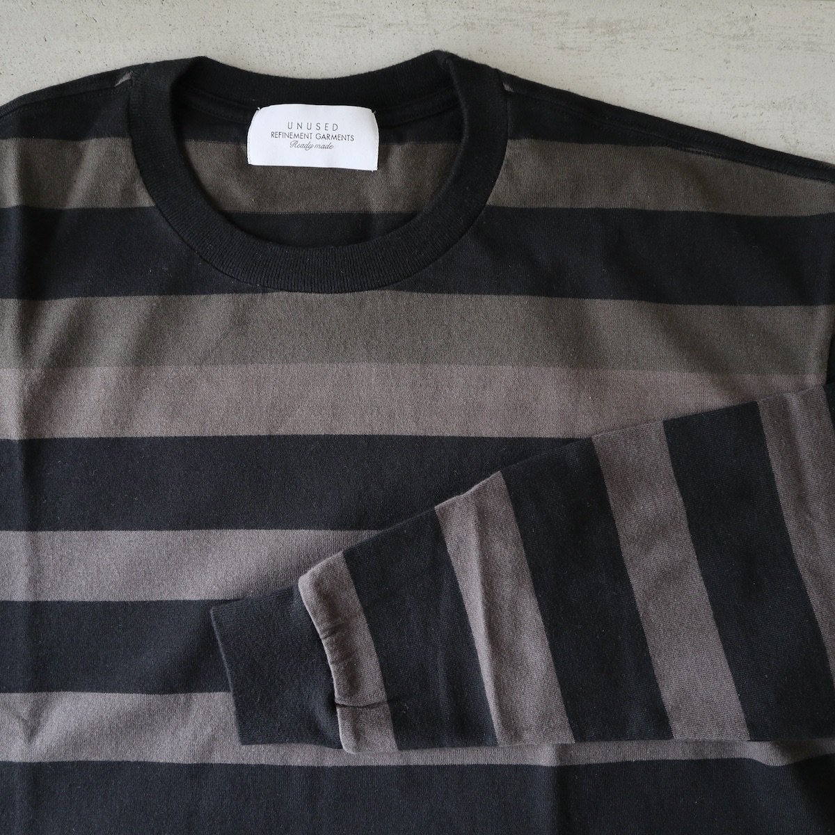 UNUSED Womens / Long-sleeve border T-shirt-UNUSEDの通販EQUAL